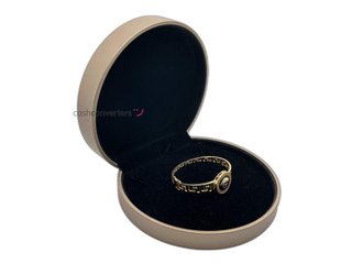 brazalete oro 18k con circonita