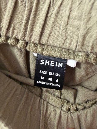 Shorts de lino verde Talla M