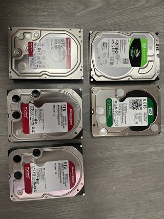 5 Discos Duros 6TB PARA PIEZAS 91DAEU