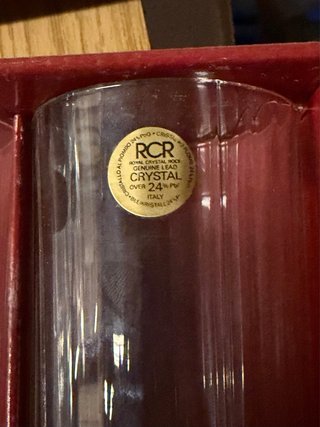 Vasos cubata AUREA cristal tallado