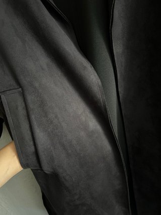 Sobretodo Stradivarius Negro Talla S