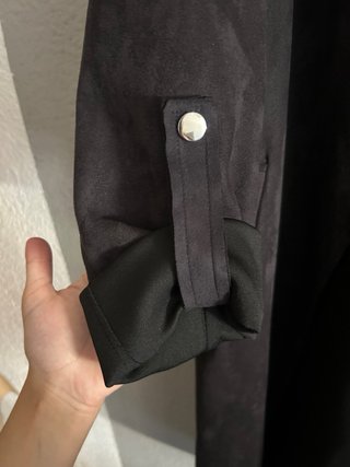 Sobretodo Stradivarius Negro Talla S