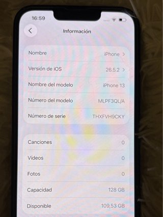 iPhone 13 Negro 128GB