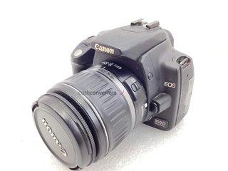 camara digital reflex canon eos 350d+ef-s 18-55mm 1:3.5-5.6 ii