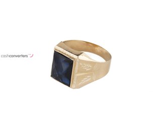sello oro 18k con piedra con espinela