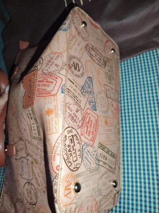 Borsa Alviero Martini Beige Stile Passaporto