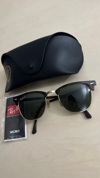 Gafas de Sol Ray-Ban Clubmaster Marrón/Dorado