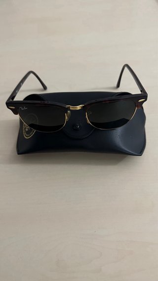 Gafas de Sol Ray-Ban Clubmaster Marrón/Dorado