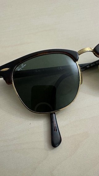 Gafas de Sol Ray-Ban Clubmaster Marrón/Dorado