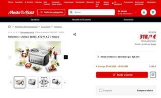 Heladera con compresor Unold como nueva!