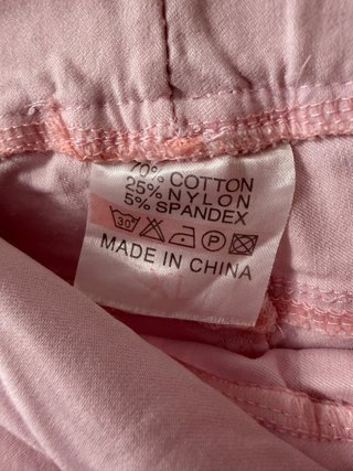 Pantalón corto rosa elástico Talla XL