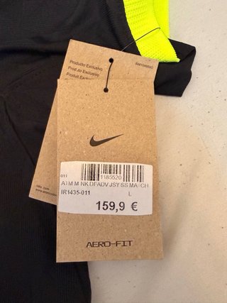 Camiseta Atlético de Madrid Nike Negra y Amarilla