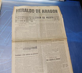 Heraldo de Aragón. Periódicos antiguos. Años 40, 50 y 70.