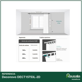 Deconovo cortinas salón aislante térmico