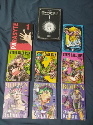 Lote mangas jojos, parasyte, death note