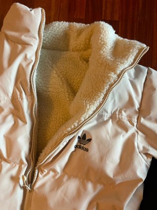 Chaqueta Adidas Beige Borrego