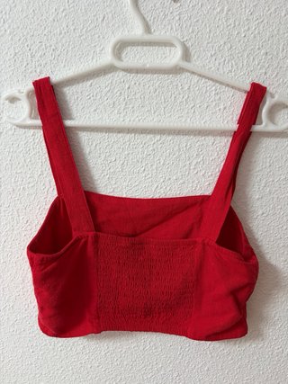 Crop top rojo Stradivarius Talla M