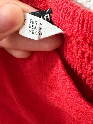 Crop top rojo Stradivarius Talla M