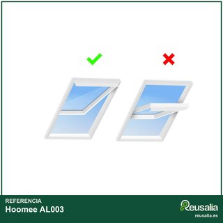 Hoomee cubierta ventana 560cm aire acondicionado