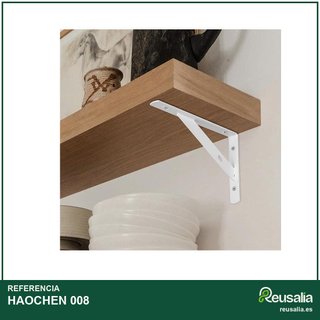 8 Soportes estantes pared triangulares 300x190mm