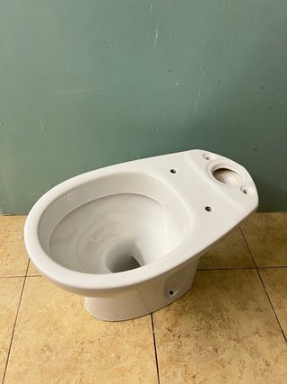 Base de inodoro de porcelana blanca
