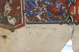 Antigua litografía Fca. De Fco. Mitjana Malaga, s.XIX.
