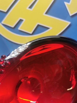 frutero de CRISTAL, cuenco llamativo ROJO