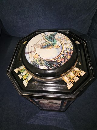 Lata de té metal vintage Kwinst