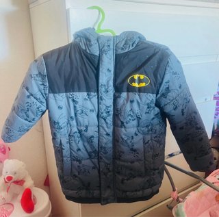 Chaqueta Niño Batman Gris y Negro