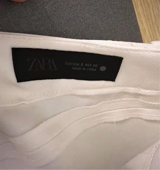 Zara Mini Short Blanco Talla S