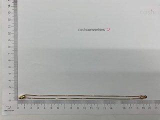 gargantilla oro 18k con piedra con diamante 18.5cm