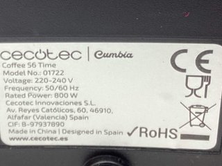 cafetera goteo cecotec 01722