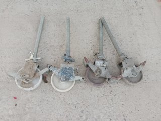 Ruedas con freno para andamio