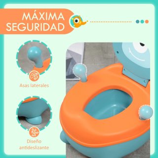 Orinal infantil con diseño de monstruo