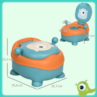 Orinal infantil con diseño de monstruo