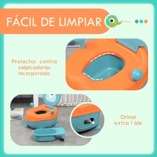 Orinal infantil con diseño de monstruo