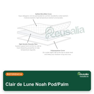 Clair de Lune Noah Pod/Palm colchón acolchado