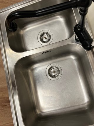 Fregadero Doble con Grifo y Grifo Ósmosis