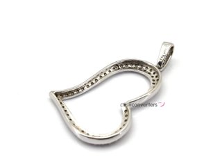 colgante oro 14k con piedra con diamante