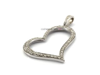 colgante oro 14k con piedra con diamante