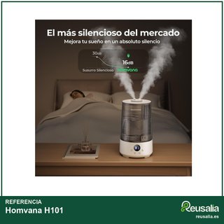 Homvana humidificador ultrasónico 3.6L gris