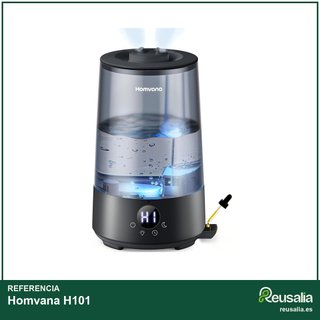 Homvana humidificador ultrasónico 3.6L gris