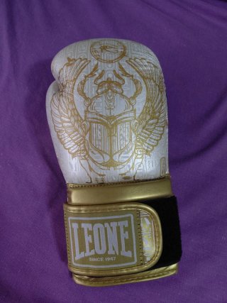 Guantes Boxeo Leone 1947 Nefertiti Blanco-Oro