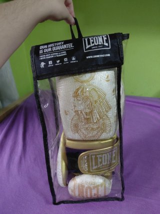 Guantes Boxeo Leone 1947 Nefertiti Blanco-Oro