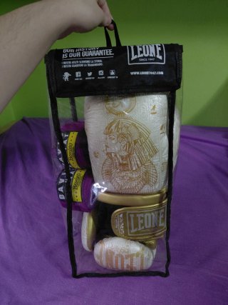 Guantes Boxeo Leone 1947 Nefertiti Blanco-Oro