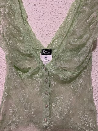 Top Verde Vintage Dolce & Gabbana Talla M