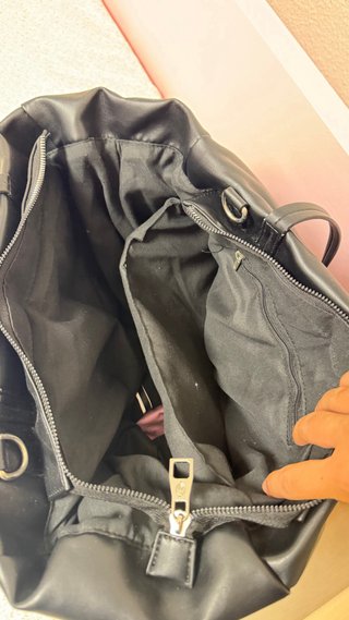 Bolso negro grande para universidad