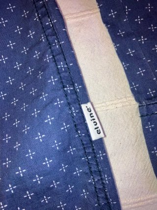 Camisa Elvine azul estampada