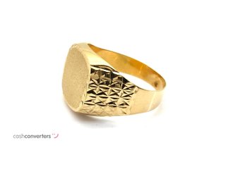 sello oro 18k con circonita