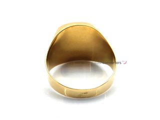 sello oro 18k con circonita